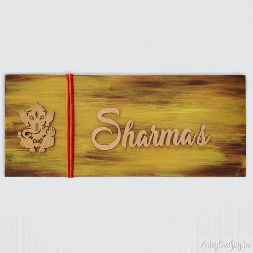 Ganesha Handcrafted Nameplate