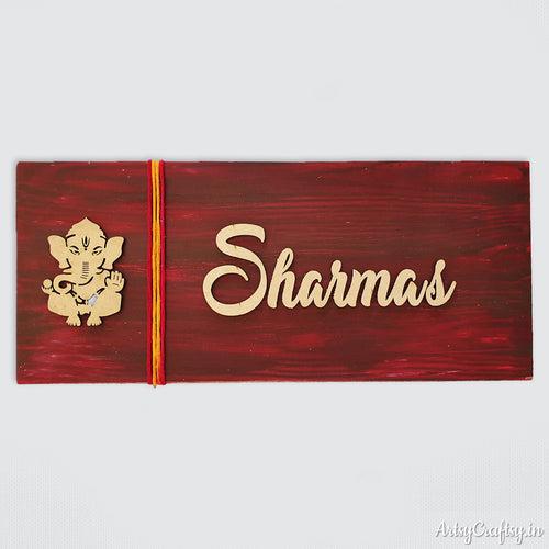 Ganesha Handcrafted Nameplate