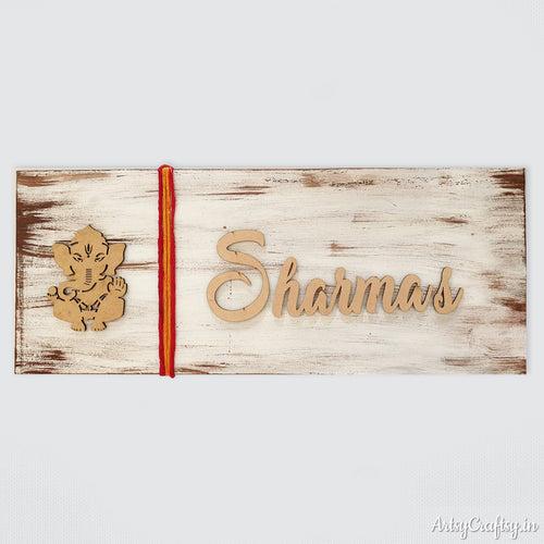 Ganesha Handcrafted Nameplate