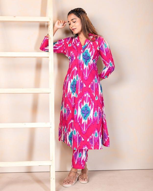 Pink kurta with pant