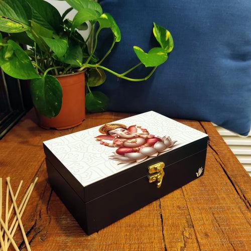 Pink Ganpati Gift Box 8x5