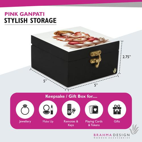 Pink Ganpati Gift Box 5x5