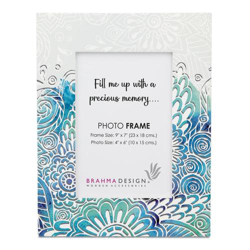 Abstract Flowers Photo Frame 9x7