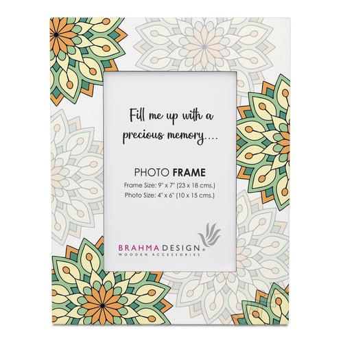 Green Mandala Photo Frame 9x7