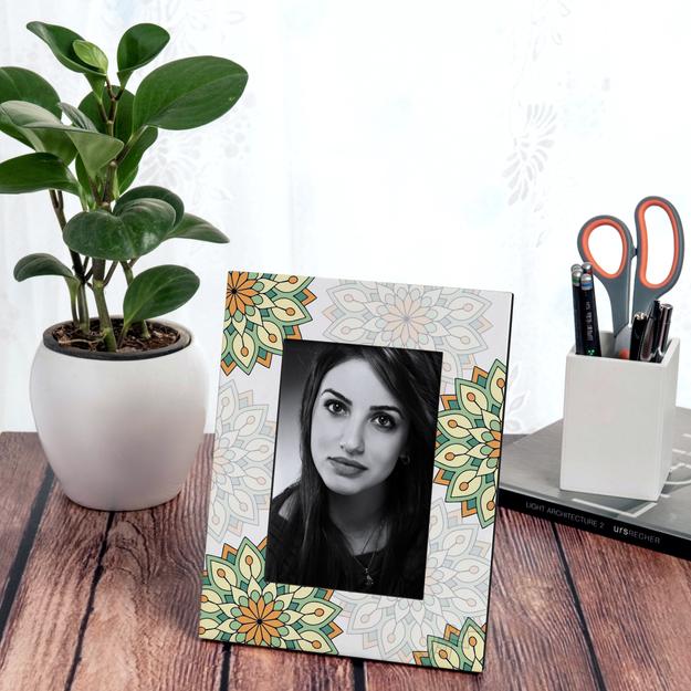 Green Mandala Photo Frame 9x7