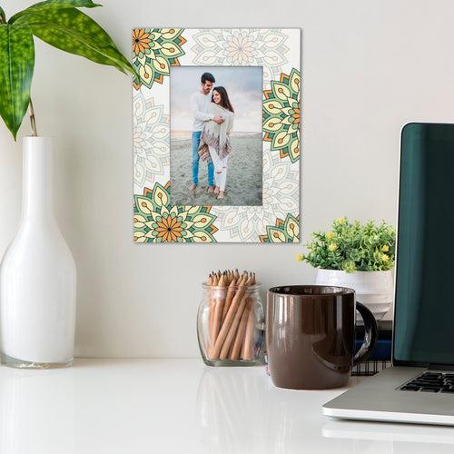 Green Mandala Photo Frame 9x7