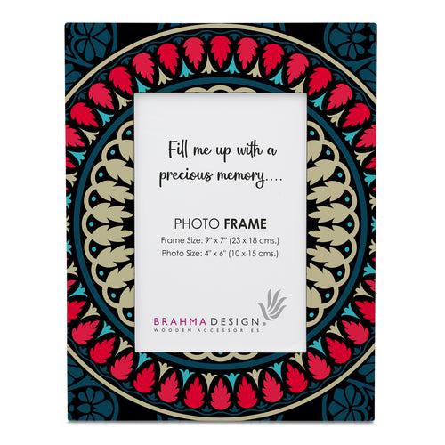 Black Mandala Photo Frame 9x7