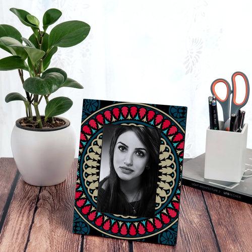 Black Mandala Photo Frame 9x7