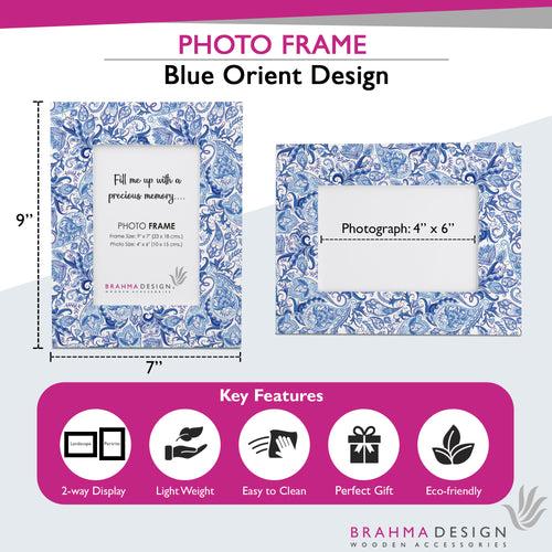 Blue Orient Photo Frame 9x7