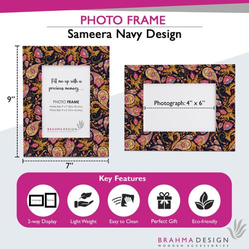 Sameera Navy Photo Frame 9x7