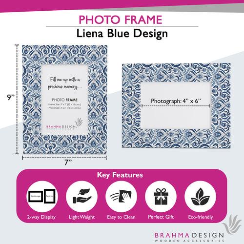 Liena Blue Photo Frame 9x7