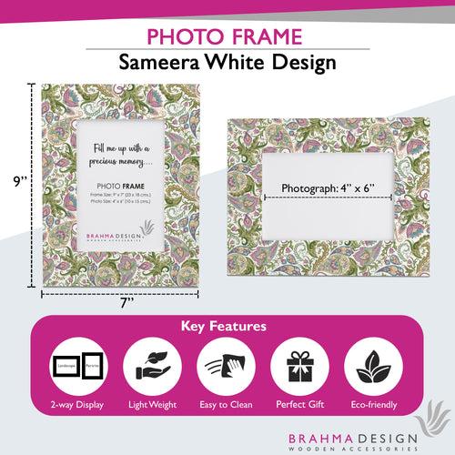 Sameera White Photo Frame 9x7