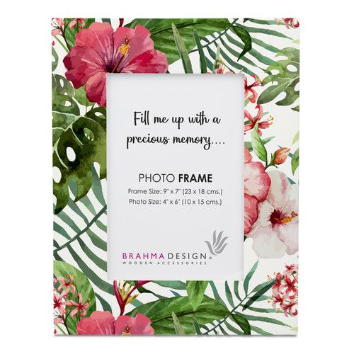 Tropical Hibiscus W Photo Frame 9x7