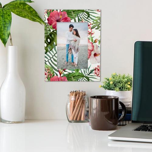 Tropical Hibiscus W Photo Frame 9x7