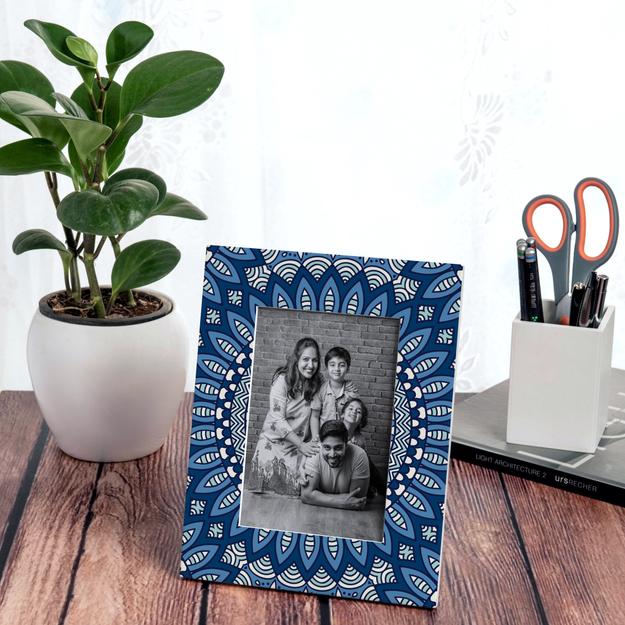 Blue Mandala 2 Photo Frame 9x7