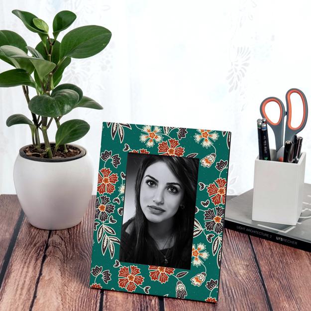 Emerald Batik Photo Frame 9x7