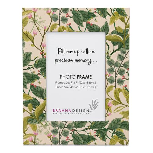 Vintage Floral Photo Frame 9x7