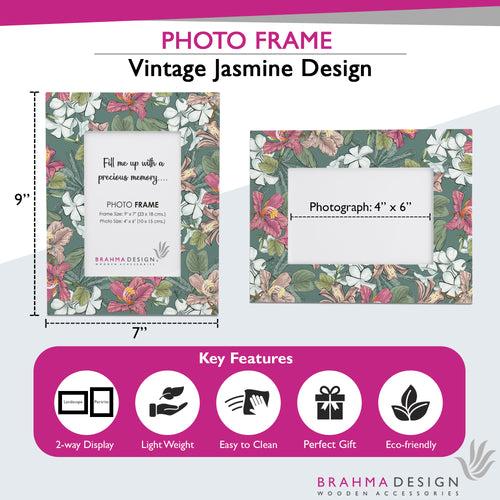 Vintage Jasmine Photo Frame 9x7