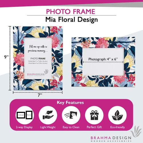 Mia Floral Photo Frame 9x7