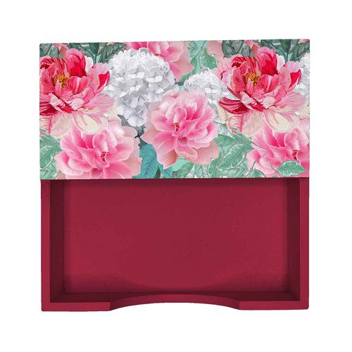 Red Chrysanthemums R Tissue Holder