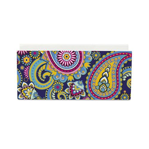 Blue Paisley Tissue Stand