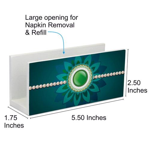 Rakhi Pearls Green Tissue Stand