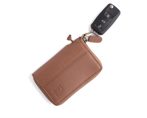 (Compact Zipper Wallet + Mini Wallet - Tan)