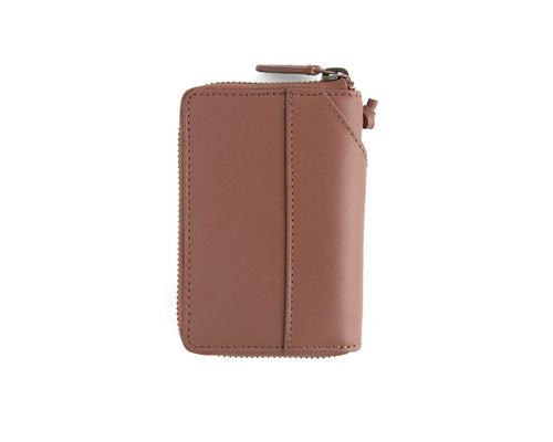 (Compact Zipper Wallet + Mini Wallet - Tan)