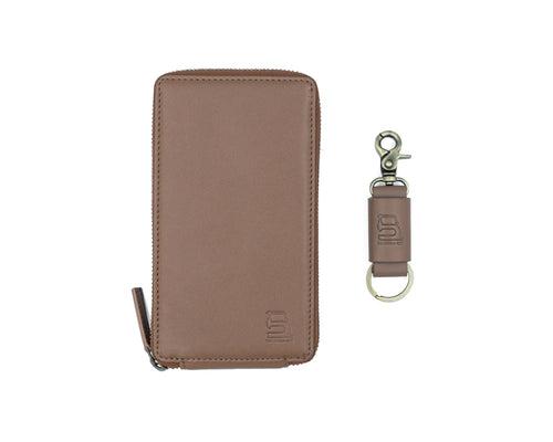 MOD Tan Set (MOD Wallet - Tan + Leather Key Loop - Tan)