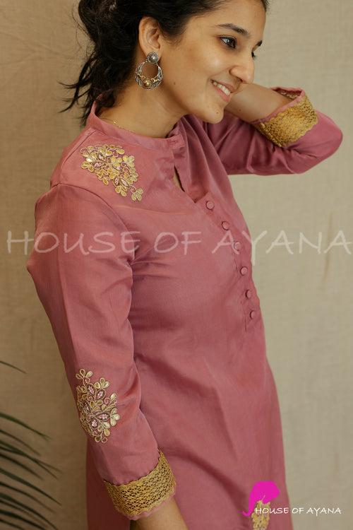 Verona Embroidered Organza Kurti