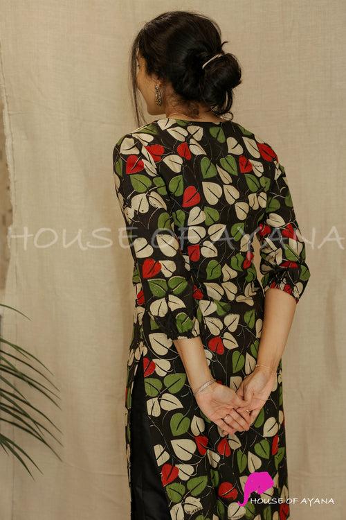 Tree of Life Silk Kurti