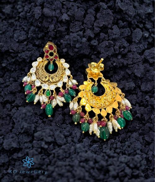 The Rihana Silver Kundan Earrings