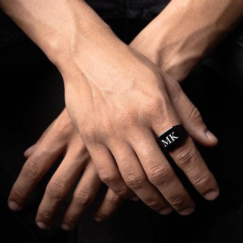 Black Hercules Signet Ring