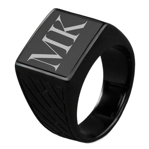 Black Hercules Signet Ring