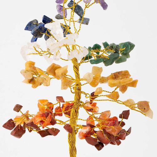 Mini 7 Chakra Natural Stone Tree