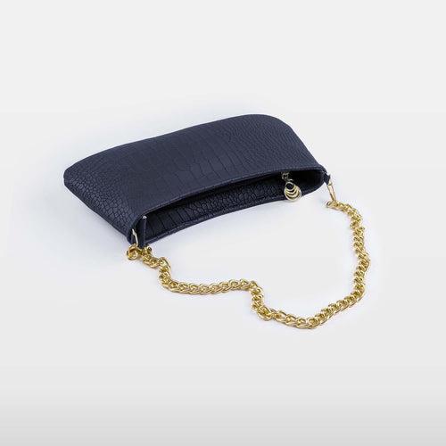 Deep Blue Baguette bag