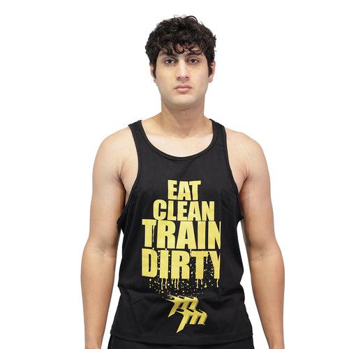 Muscle Mantra Gym Stringer Eat Clean Train Dirty