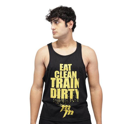 Muscle Mantra Gym Stringer Eat Clean Train Dirty