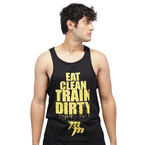 Muscle Mantra Gym Stringer Eat Clean Train Dirty