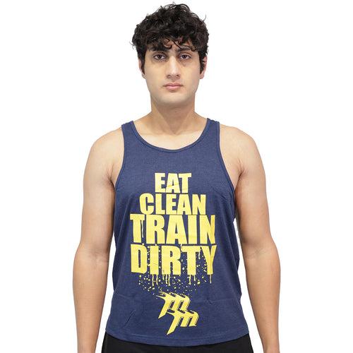 Muscle Mantra Gym Stringer Eat Clean Train Dirty