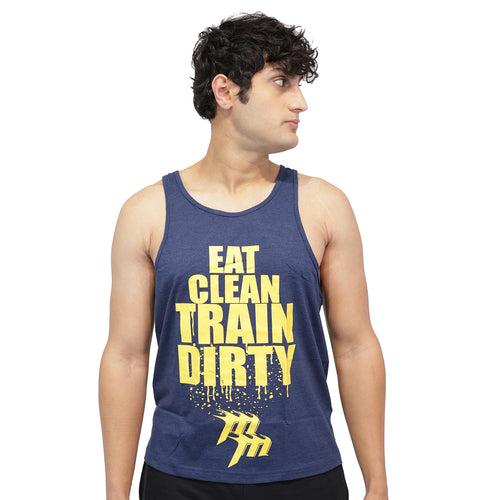 Muscle Mantra Gym Stringer Eat Clean Train Dirty