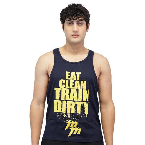 Muscle Mantra Gym Stringer Eat Clean Train Dirty