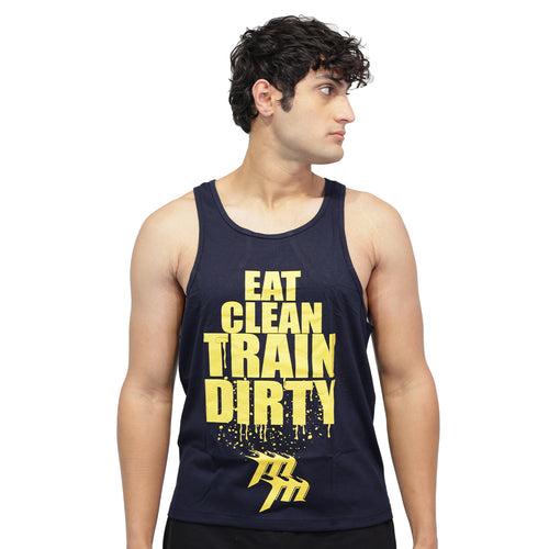 Muscle Mantra Gym Stringer Eat Clean Train Dirty