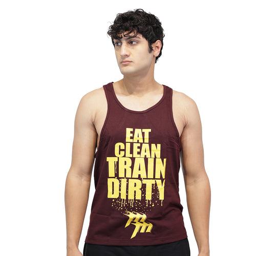 Muscle Mantra Gym Stringer Eat Clean Train Dirty