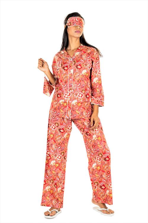 Women's Cotton Nightsuit - Yardlay Flora