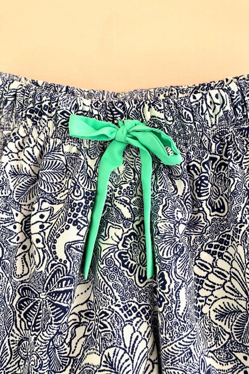 Women's Crepe Shorts Combo (Pack of 2) - Azuchi Blue and Mint