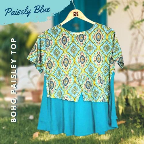 Women's Boho Paisley Top