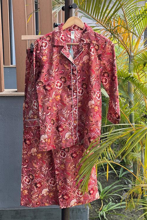 Women's Cotton Nightsuit - Yardlay Flora