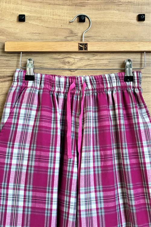 Women's Plaids Flannel Pyjama - K1937MP