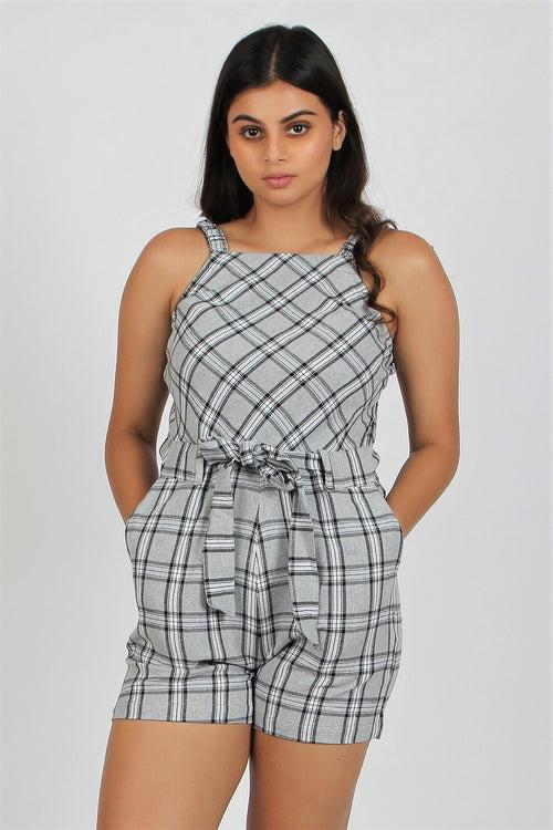 Women's Short Playsuit - Dansa Grey